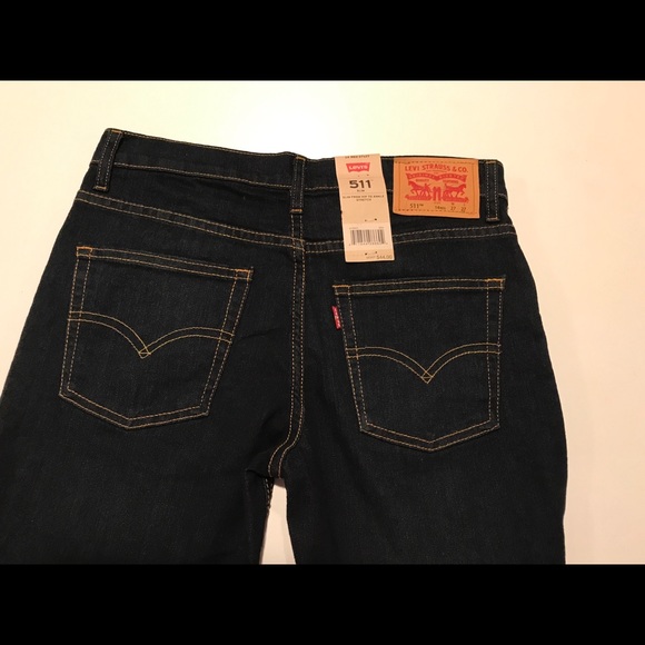 Levi’s 511 dark denim jeans juniors - size 14 regular - Picture 2 of 3